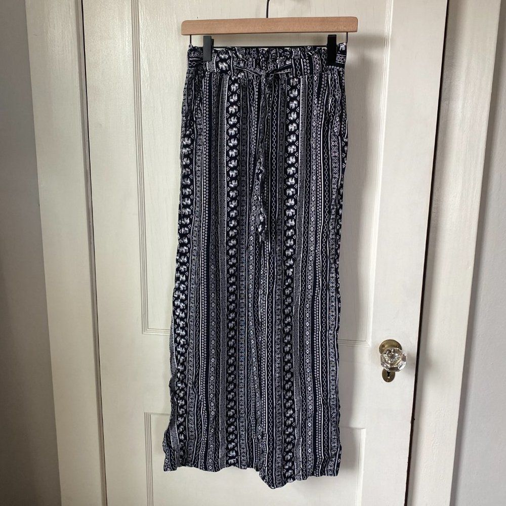 Joe B Pant - Size SMALL - Elephant - black and white